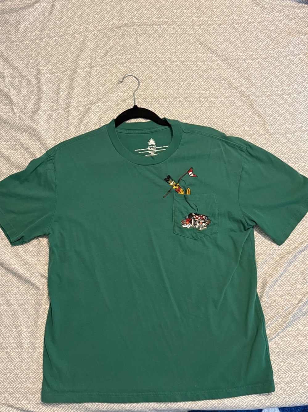 DISNEY Needle & Thread Teal Short-Sleeve Pocket Tee with Golf Embroidery